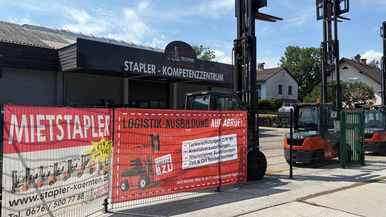 Staplerkurse in Kärnten: Kooperation mit Staplertechnik